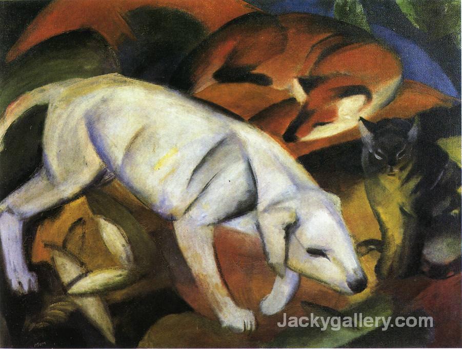 A Dog by Franz Marc paintings reproduction
